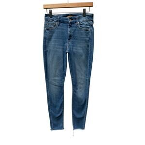 Mother Denim Looker Ankle Fray Jeans in Birds of Paradise size 27